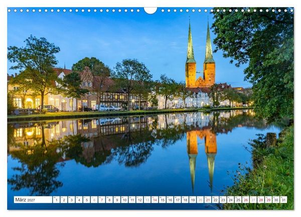 Produktbild: Deutschlands sch&ouml;nste Altst&auml;dte - Schleswig-Holstein (Wandkalender 2027 DIN A3 quer), CALVENDO Monatskalender