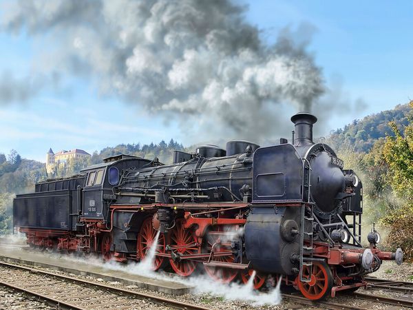 Produktbild: Revell 02167 Schnellzuglokomotive BR 18 505 mit Tender 2'3' T38 Lokomotive Bausatz 1:87