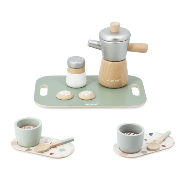 Italienische Kaffeemaschine – Rollenspielset mit Zubehör