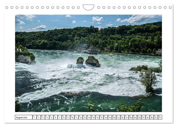 Produktbild: Rheinfall in Schaffhausen - Ein Naturschauspiel (Wandkalender 2026 DIN A4 quer), CALVENDO Monatskalender