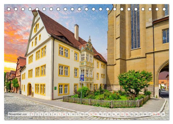 Produktbild: Rothenburg ob der Tauber Impressionen (Tischkalender 2026 DIN A5 quer), CALVENDO Monatskalender