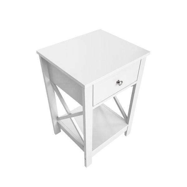 Produktbild: HTI-Living Nachttisch Hayet Wei&szlig; 2er-Set Nachttisch Hayet Wei&szlig; 2er-Set