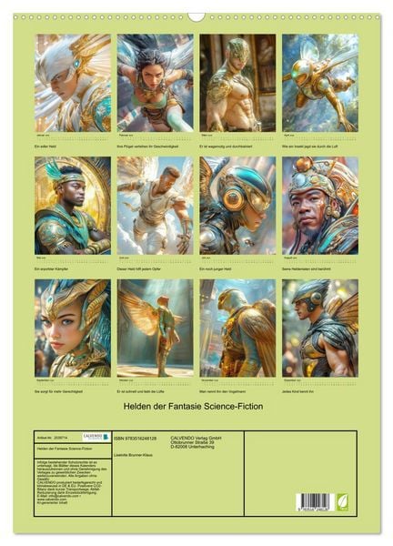 Produktbild: Helden der Fantasie Science-Fiction (Wandkalender 2026 DIN A2 hoch), CALVENDO Monatskalender