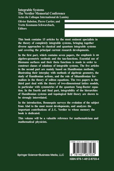 Produktbild: Integrable Systems