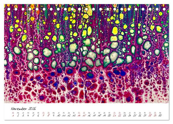 Produktbild: Abstrakte Regenbogen (Tischkalender 2026 DIN A5 quer), CALVENDO Monatskalender