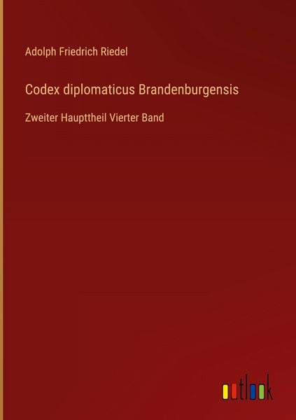 Produktbild: Codex diplomaticus Brandenburgensis
