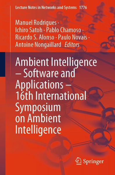 Produktbild: Ambient Intelligence &ndash; Software and Applications &ndash; 16th International Symposium on Ambient Intelligence