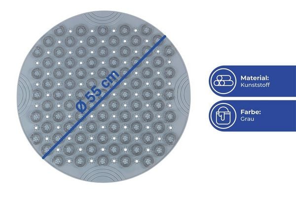 Produktbild: Duschmatte mit Fu&szlig;reflexzonenmassage, bequeme Badematte