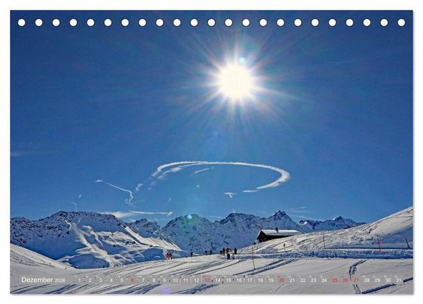 Produktbild: AROSA im Winter (Tischkalender 2026 DIN A5 quer), CALVENDO Monatskalender