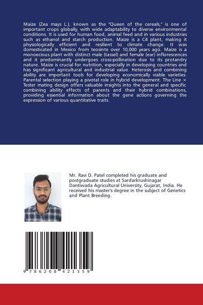 Produktbild: Line &times; Tester Analysis for Kernel Yield and Component Traits in Maize