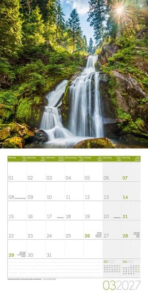 Produktbild: Naturwunder Deutschland Kalender 2027 - 30x30 - Art12