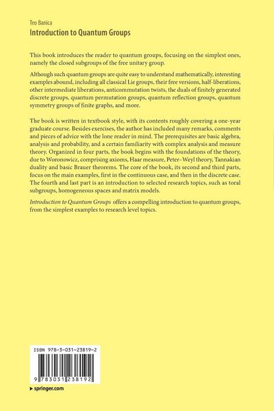 Produktbild: Introduction to Quantum Groups