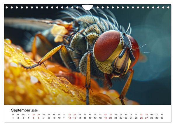 Produktbild: Insekten hautnah (Wandkalender 2026 DIN A4 quer), CALVENDO Monatskalender