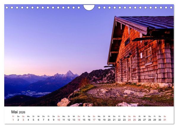 Produktbild: Berchtesgadener Berge im Licht (Wandkalender 2026 DIN A4 quer), CALVENDO Monatskalender