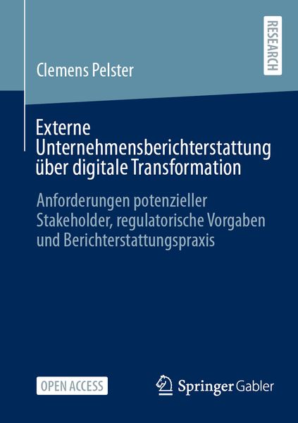 Produktbild: Externe Unternehmensberichterstattung &uuml;ber digitale Transformation
