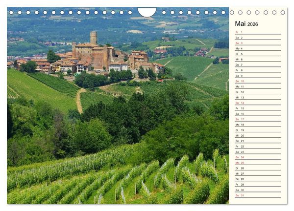 Produktbild: Die Langhe - Im Herzen des Piemonts (Wandkalender 2026 DIN A4 quer), CALVENDO Monatskalender