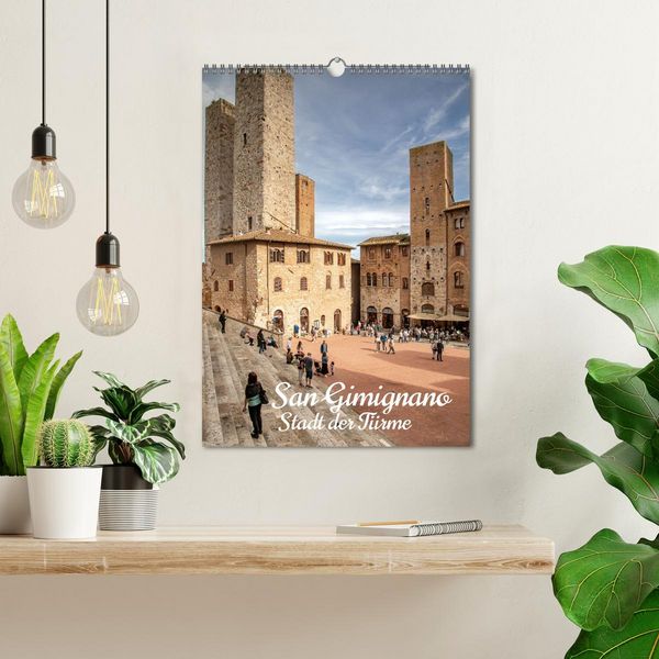 Produktbild: San Gimignano - Stadt der T&uuml;rme (Wandkalender 2026 DIN A3 hoch), CALVENDO Monatskalender