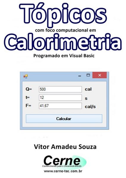 Produktbild: T&oacute;picos Com Foco Computacional Em Calorimetria Programado Em Visual Basic