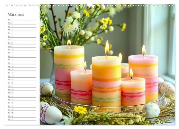 Produktbild: Kerzenpoesie - Romantische Kerzenkunst in stimmungsvollen Szenen (hochwertiger Premium Wandkalender 2026 DIN A2 quer), Kunstdruck in Hochglanz