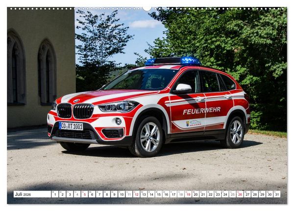 Produktbild: Feuerwehrfahrzeuge (Wandkalender 2026 DIN A2 quer), CALVENDO Monatskalender