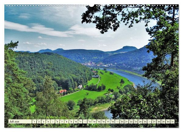 Produktbild: Wandererlebnisse in der S&auml;chsischen Schweiz (Wandkalender 2026 DIN A2 quer), CALVENDO Monatskalender