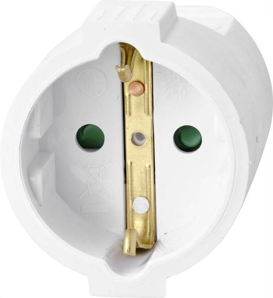 Produktbild: Sygonix SY-4872634 Strom Verl&auml;ngerungskabel 16A Wei&szlig; 3.00m H05VV-F 3G 1,5mm&sup2;