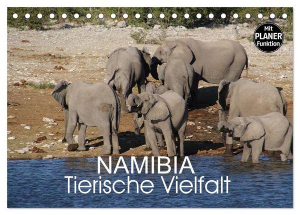 Produktbild: Namibia - Tierische Vielfalt (Planer) (Tischkalender 2026 DIN A5 quer), CALVENDO Monatskalender