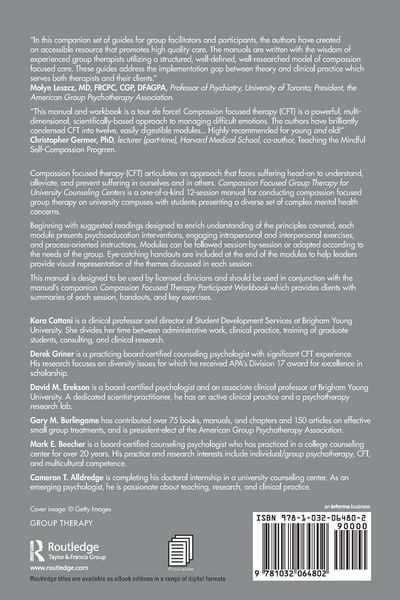 Produktbild: Compassion Focused Group Therapy for University Counseling Centers