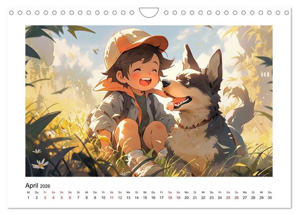 Produktbild: Der Jungen-Kalender (Wandkalender 2026 DIN A4 quer), CALVENDO Monatskalender