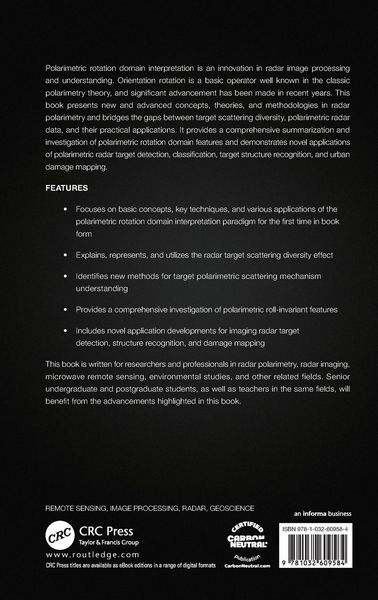 Produktbild: Imaging Radar Polarimetric Rotation Domain Interpretation