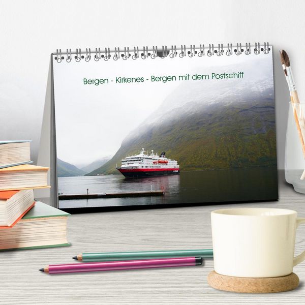 Produktbild: Bergen - Kirkenes - Bergen mit dem Postschiff (Tischkalender 2026 DIN A5 quer), CALVENDO Monatskalender