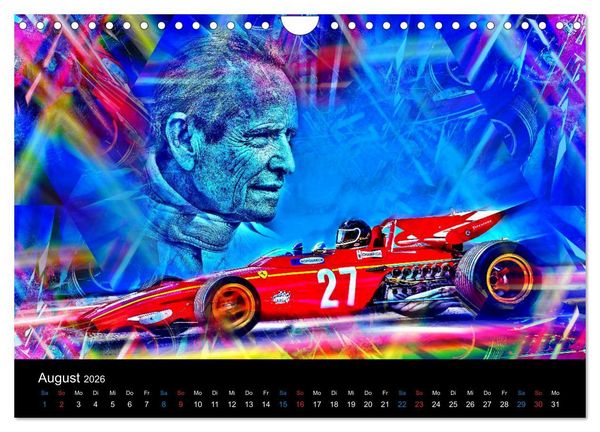 Produktbild: Rote Renner aus Italien (Wandkalender 2026 DIN A4 quer), CALVENDO Monatskalender