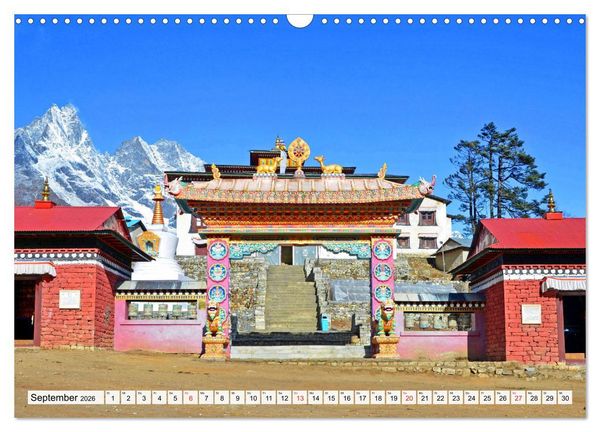 Produktbild: BUDDHISMUS in NEPAL (Wandkalender 2026 DIN A3 quer), CALVENDO Monatskalender