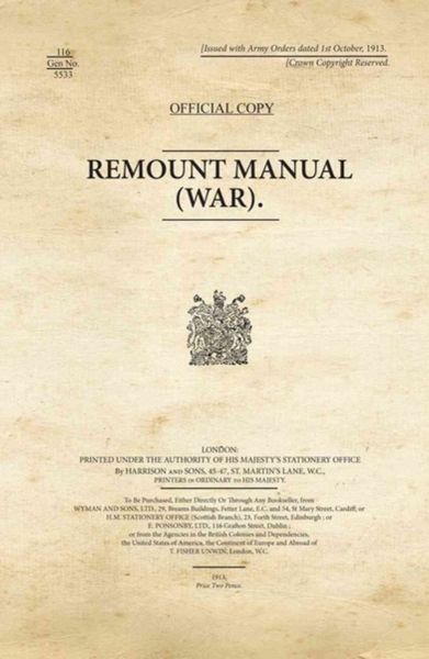 Produktbild: WAR OFFICE WW1: Remount Manual (War)