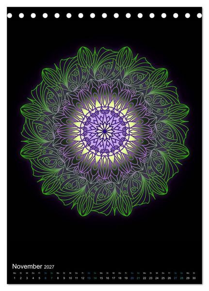 Produktbild: Mandala-Kalender 2027 (Tischkalender 2027 DIN A5 hoch), CALVENDO Monatskalender