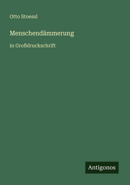Produktbild: Menschend&auml;mmerung