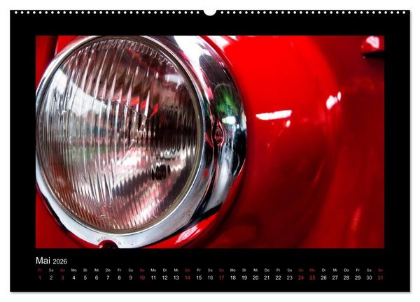 Produktbild: Rot (hochwertiger Premium Wandkalender 2026 DIN A2 quer), Kunstdruck in Hochglanz