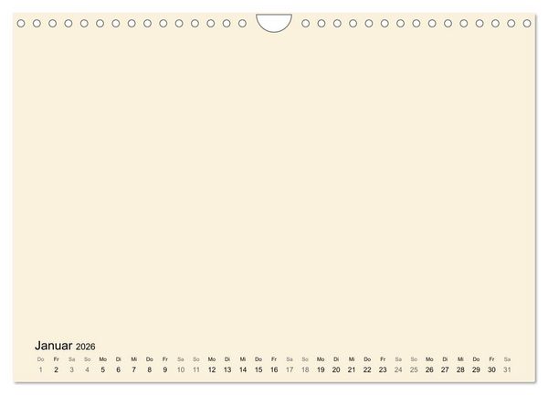 Produktbild: DIY Bastel-Kalender -Warme Pastell Farben- Zum Selbstgestalten (Wandkalender 2026 DIN A4 quer), CALVENDO Monatskalender