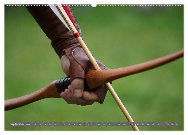 Produktbild: Bogenschie&szlig;en. Sport - Spa&szlig; - Spannung (Wandkalender 2026 DIN A2 quer), CALVENDO Monatskalender