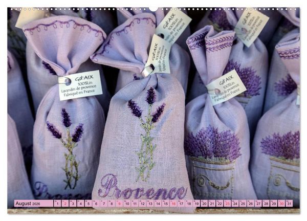 Produktbild: Provence, Lavendelzeit in S&uuml;dfrankreich (hochwertiger Premium Wandkalender 2026 DIN A2 quer), Kunstdruck in Hochglanz