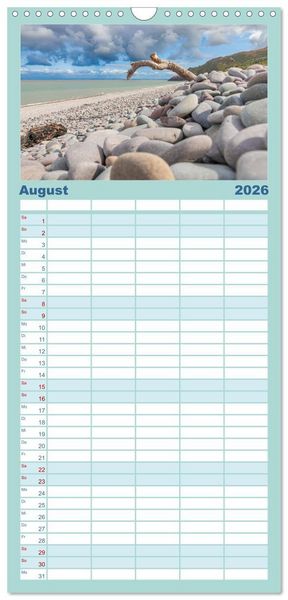 Produktbild: Familienplaner 2026 - Exmoor National Park mit 5 Spalten (Wandkalender, 21 x 45 cm) CALVENDO