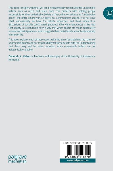 Produktbild: Epistemic Responsibility for Undesirable Beliefs