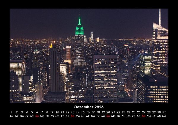 Produktbild: New York 2026 Fotokalender DIN A3