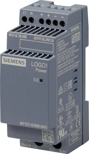 Produktbild: Siemens 6EP3331-6SB00-0AY0 6EP33316SB000AY0 SPS-Netzteil 24V