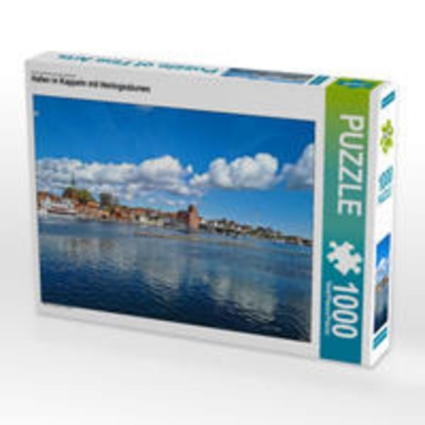 CALVENDO Puzzle Hafen in Kappeln mit Heringszäunen | 1000 Teile Lege-Größe 64x48cm Foto-Puzzle für glückliche Stunden