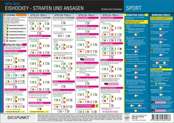 Eishockey, 3 Info-Tafeln