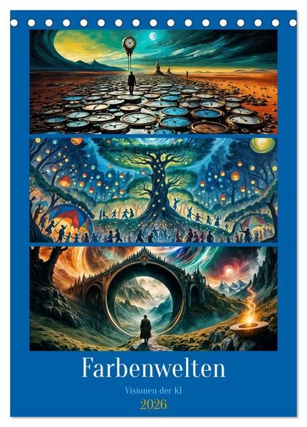 Produktbild: Farbenwelten (Tischkalender 2026 DIN A5 hoch), CALVENDO Monatskalender