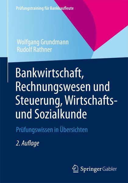 Produktbild: Bankwirtschaft, Rechnungswesen und Steuerung, Wirtschafts- und Sozialkunde
