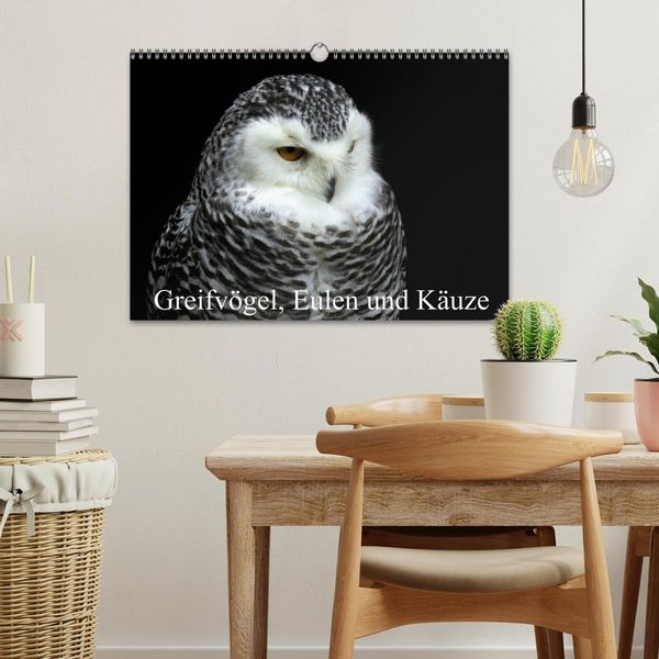 Produktbild: Greifv&ouml;gel, Eulen und K&auml;uze (Wandkalender 2026 DIN A3 quer), CALVENDO Monatskalender