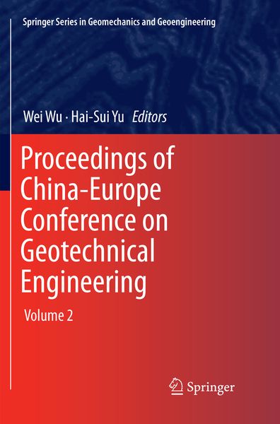Produktbild: Proceedings of China-Europe Conference on Geotechnical Engineering